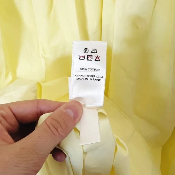 Anna October Lea Yellow Midi Dress - Picture 13 of 14